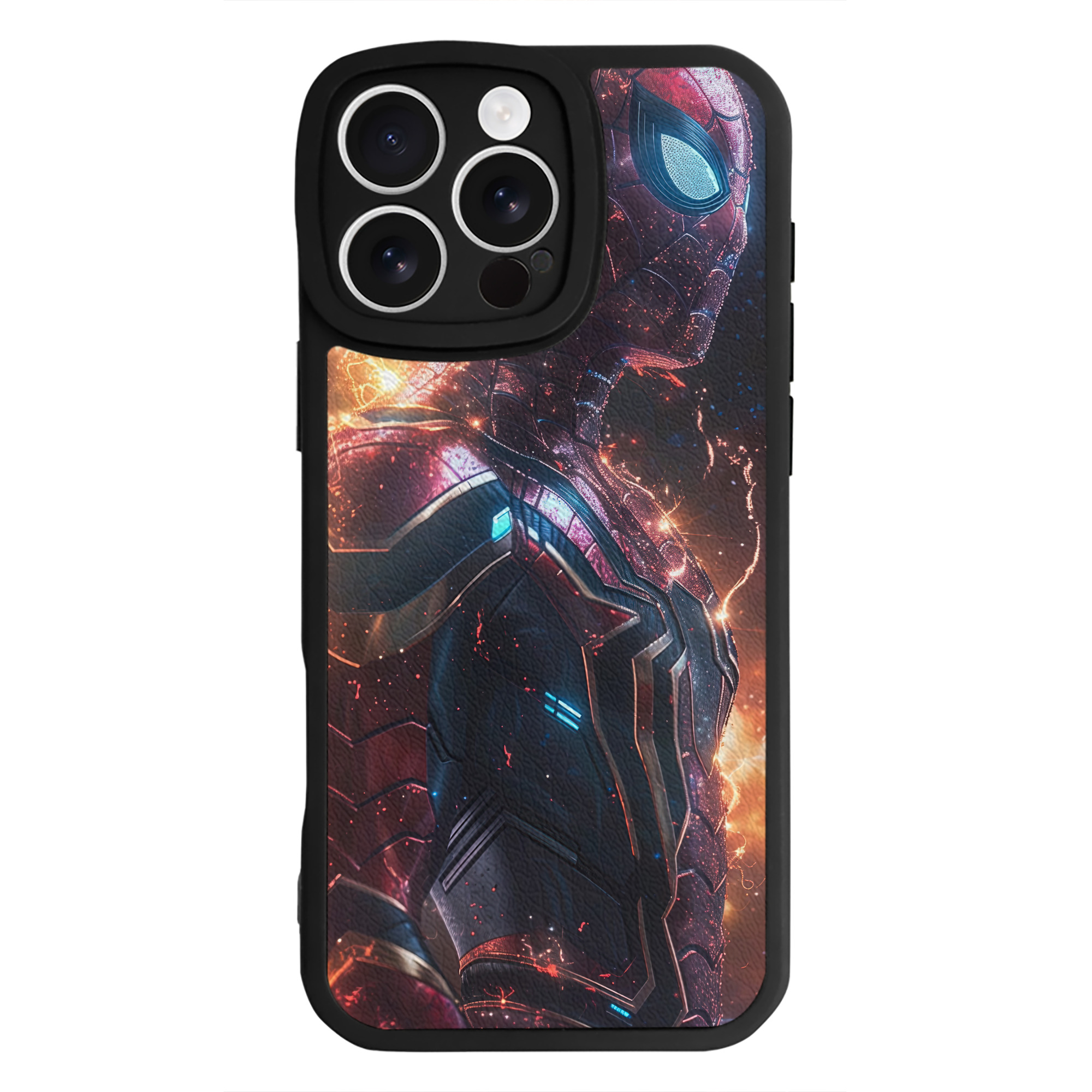 （画像用） Spider Man スパイダーマン 【iPhone 16シリーズ対応】シリコンスマホケース（レザー調） 材質：シリコン